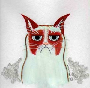 Grumpy-Cat-Gouache-Style-by-Michele