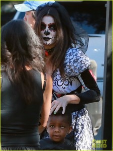 Sandra Bullock Shows Off Her Ghoulish Figure at Halloween Party with Louis